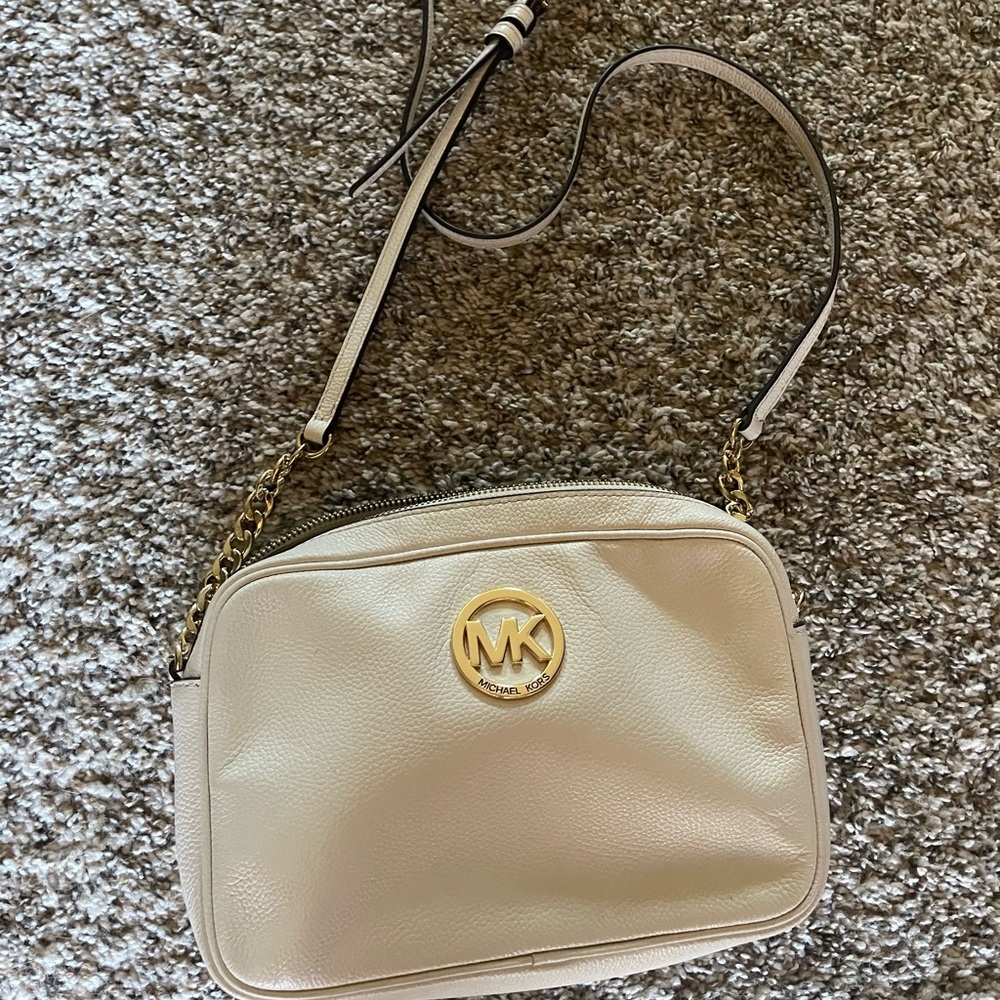 Michael Kors Cream Crossbody Bag